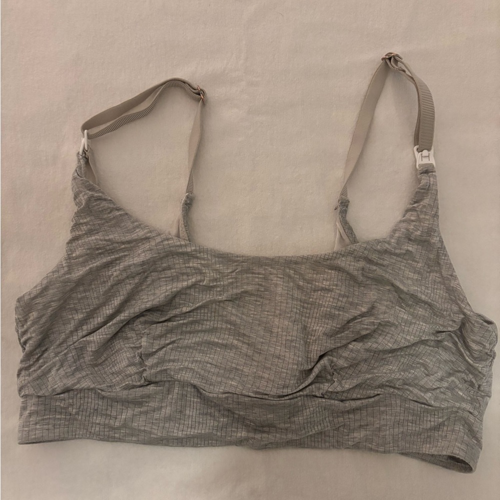 Bodily The Everything Bra in Grey Marl- Nursing Pumping Pregnancy Postpartu…